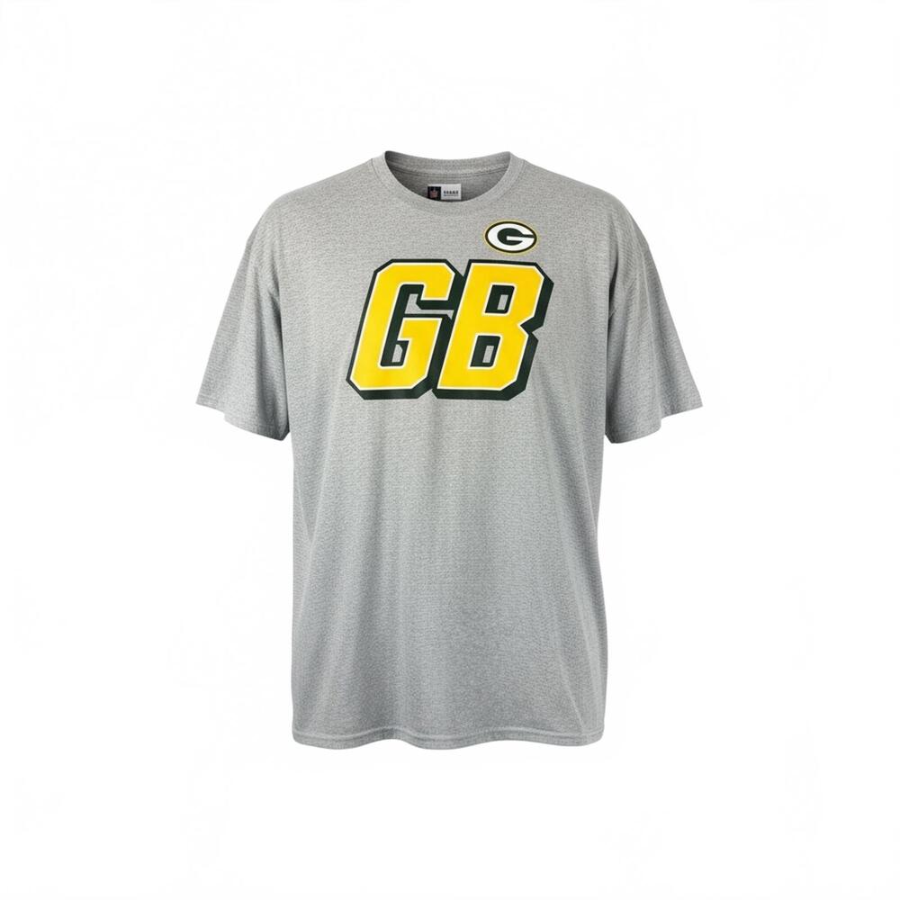 Green Bay‎ Packers Gray Graphic T-Shirt NEW Size 2XL